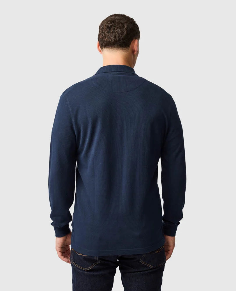 Rodd & Gunn - Long Sleeve Gunn Mesh Polo - Eclipse - MULTIBUY