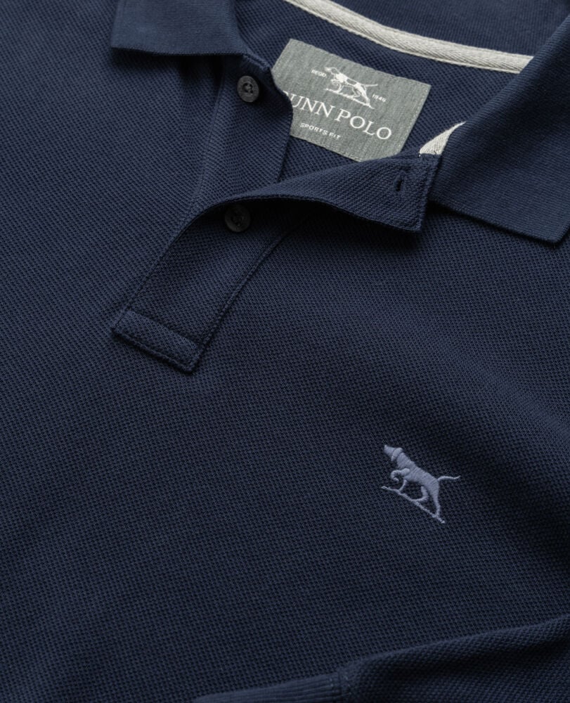 Rodd & Gunn - Long Sleeve Gunn Mesh Polo - Eclipse - MULTIBUY