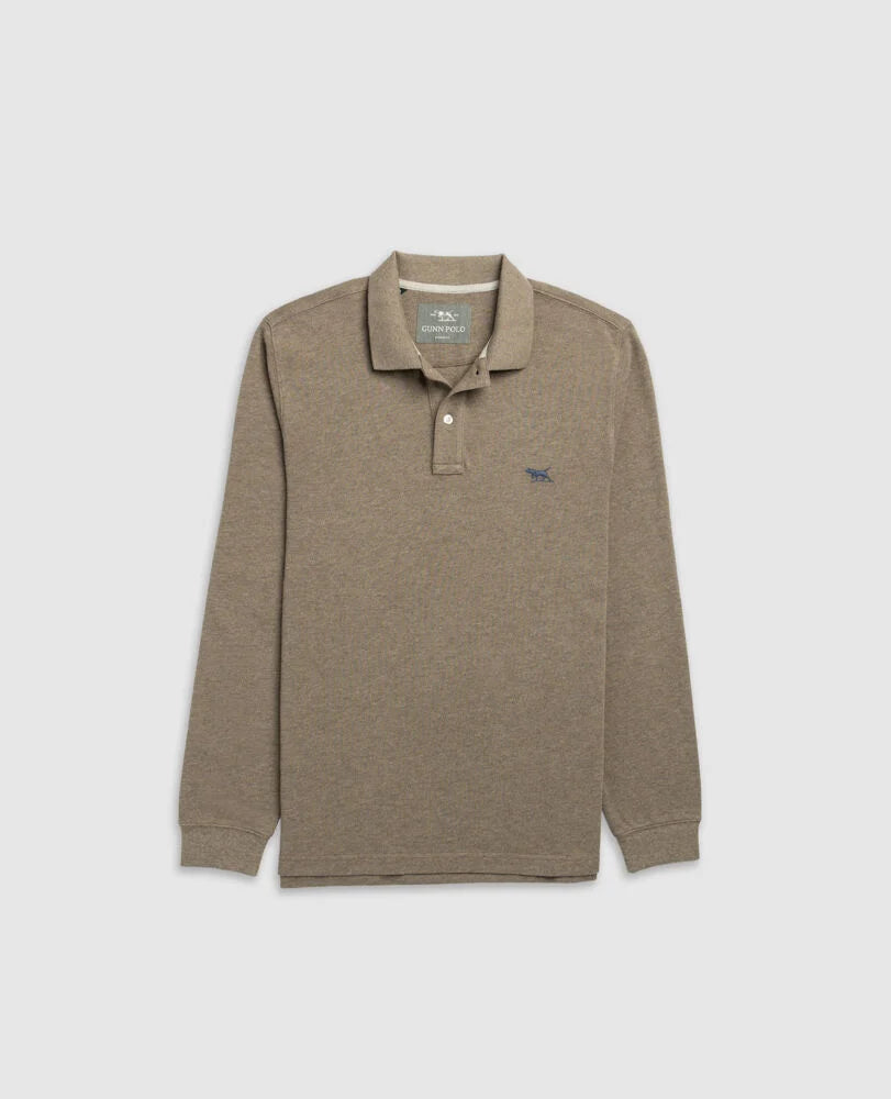 Rodd & Gunn - Long Sleeve Gunn Mesh Polo - Latte
