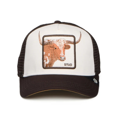Goorin - Animal Trucker Cap - Longhorn Stud - Chocolate & Cream