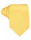 Nailhead Polka Dot Tie - Yellow with White
