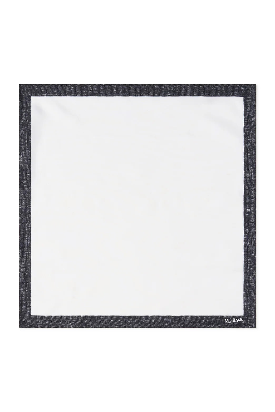 M.J.Bale - Tie & Pocket Square Gift Box - Black-White