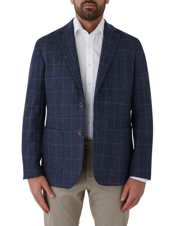 Cambridge - Linen Blend Sportscoat - Denim Blue