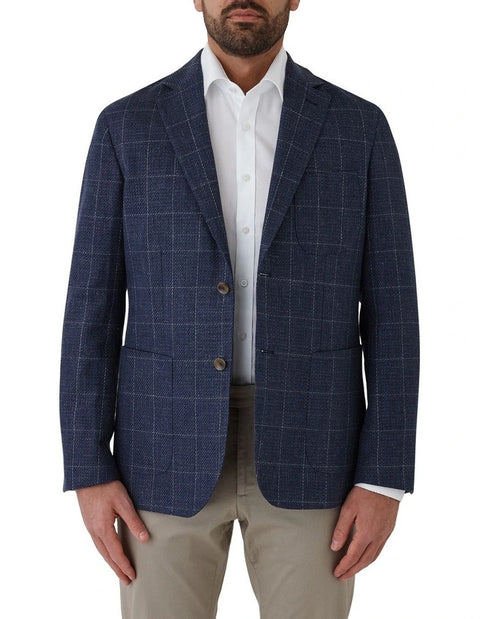 Cambridge - Linen Blend Sportscoat - Denim Blue