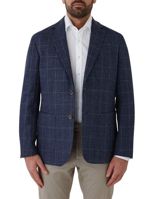 Cambridge - Linen Blend Sportscoat - Denim Blue