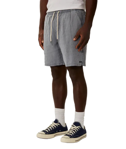 Industrie - The Marina Linen Short - OD Mid Indigo