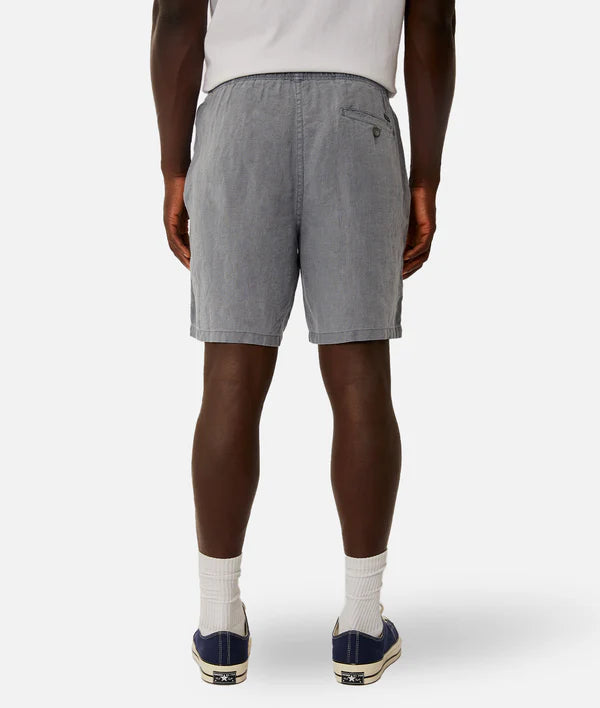 Industrie - The Marina Linen Short - OD Mid Indigo