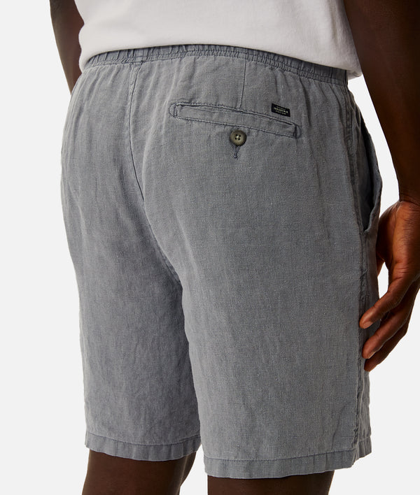 Industrie - The Marina Linen Short - OD Mid Indigo