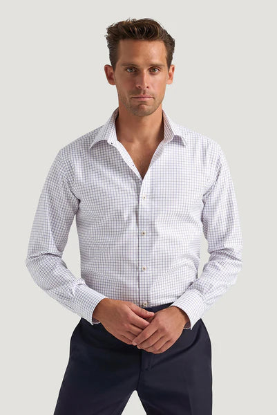 M.J. Bale - McGuinness Shirt - Check - White Jacaranda