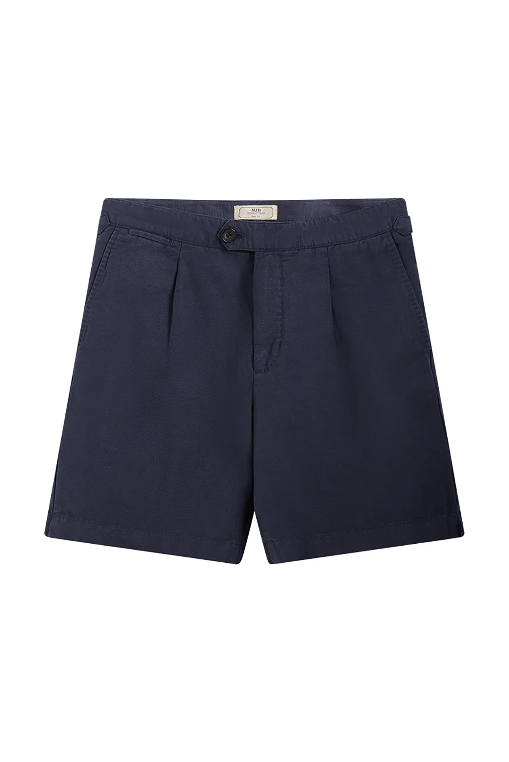 M.J. Bale - Menorca Side Tab Short- Denim in navy color, featuring side tabs and a regular fit.