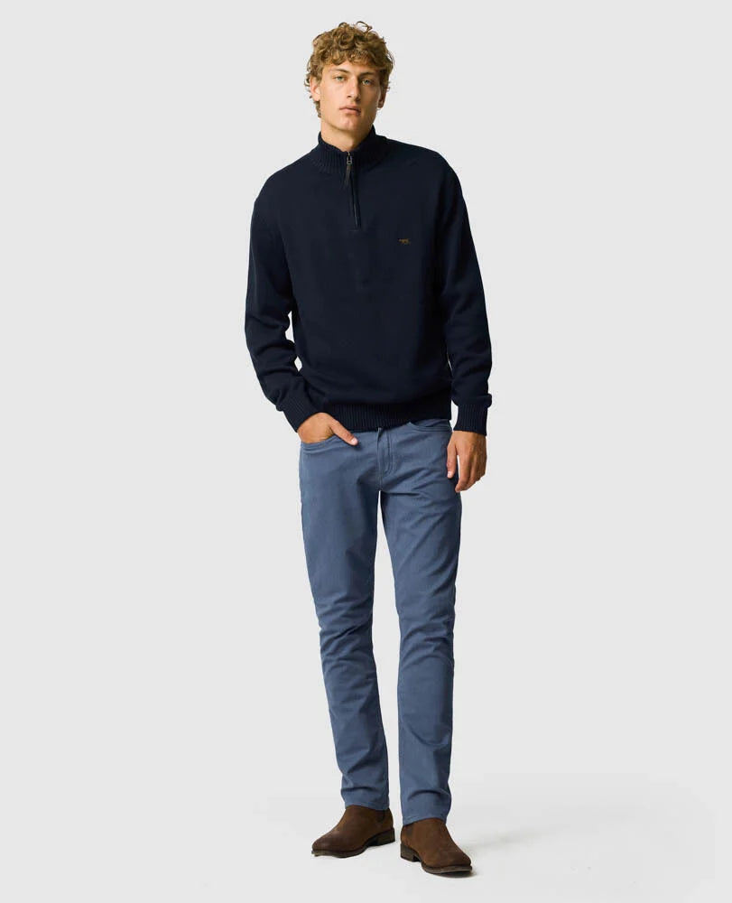 Rodd & Gunn - Merrick Bay Quarter Zip Jumper - Sapphire Blue - Multibuy