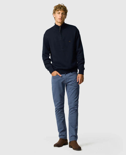 Rodd & Gunn - Merrick Bay Quarter Zip Jumper - Sapphire Blue - Multibuy