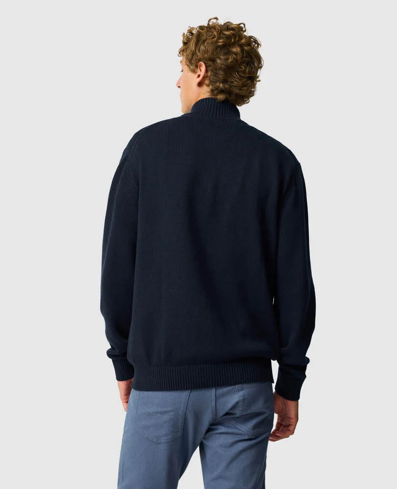 Rodd & Gunn - Merrick Bay Quarter Zip Jumper - Sapphire Blue - Multibuy