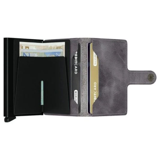 Secrid - RFID Protected - Mini Wallet - Vintage - Grey Black