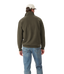 R.M.Williams - Mulyungarie Quarter Zip Sweatshirt - Dark Olive/Olive Drab