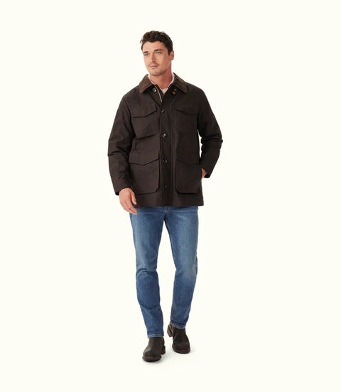R.M.Williams - Murray Cruiser Waxed Cotton Jacket - Espresso