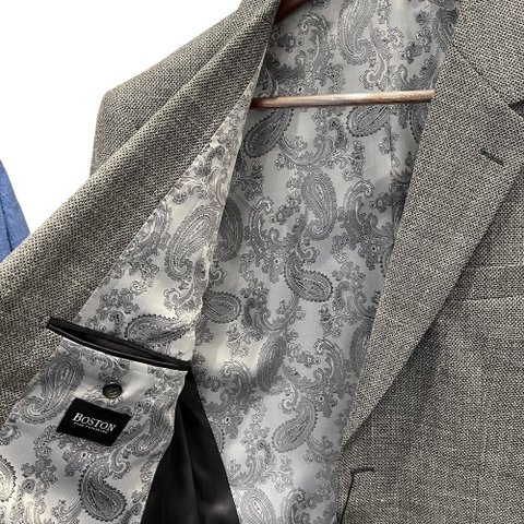 Boston Fine Tailoring - Napoli Wool Sportscoat - Grey