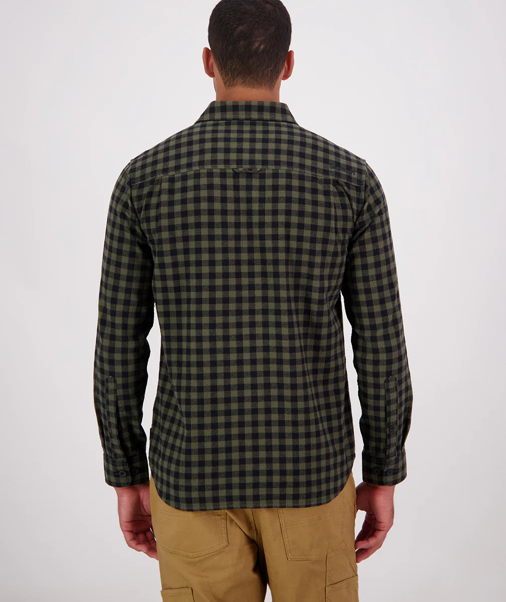 Swanndri - Okato V2 Shirt - Check - Dark Olive/Black