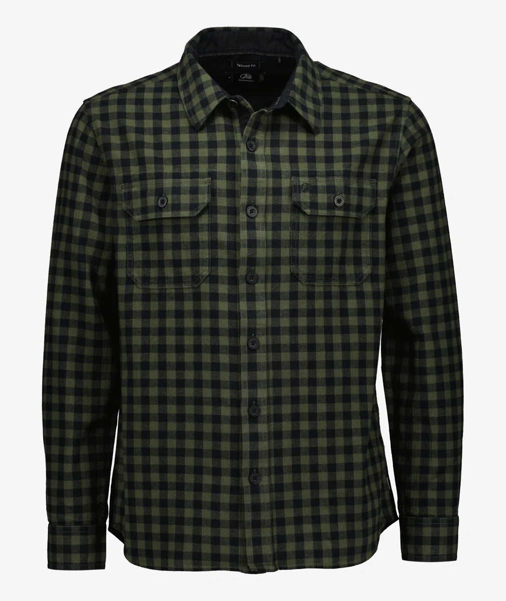 Swanndri - Okato V2 Shirt - Check - Dark Olive/Black