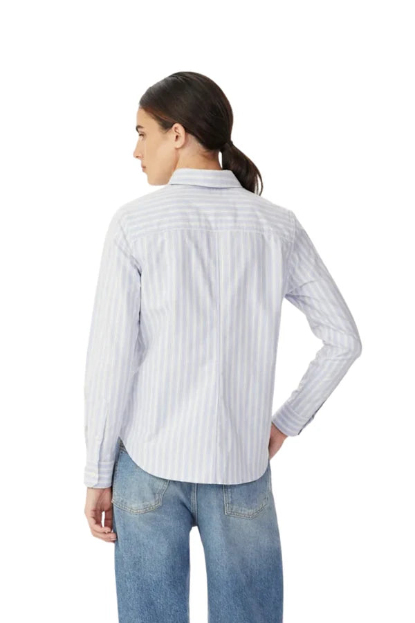 R.M.Williams - Olney Shirt - Stripe - Blue/White