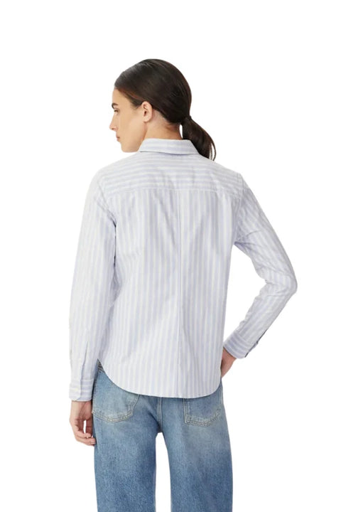 R.M.Williams - Olney Shirt - Stripe - Blue/White