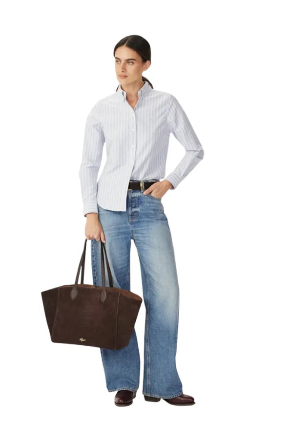 R.M.Williams - Olney Shirt - Stripe - Blue/White
