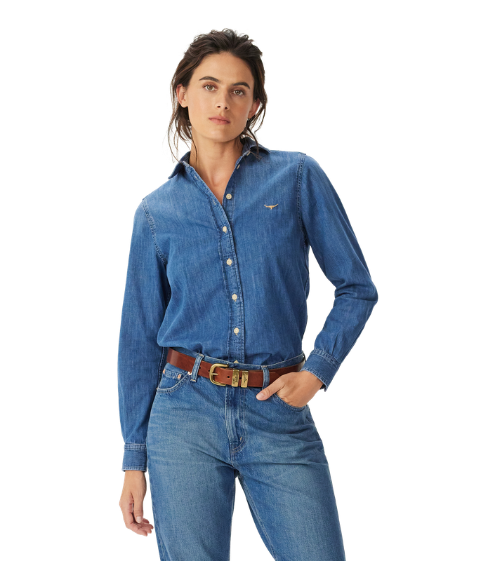 R.M.Williams - Olney Denim Shirt - Indigo