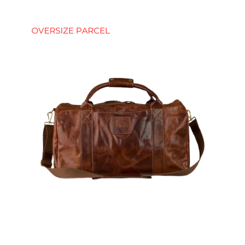 Ringers Western - Toro Gino Leather Overnighter Duffel - Cognac