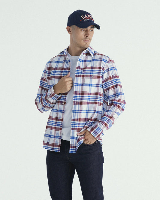 GANT - Oxford Shirt - Check - Plumped Red