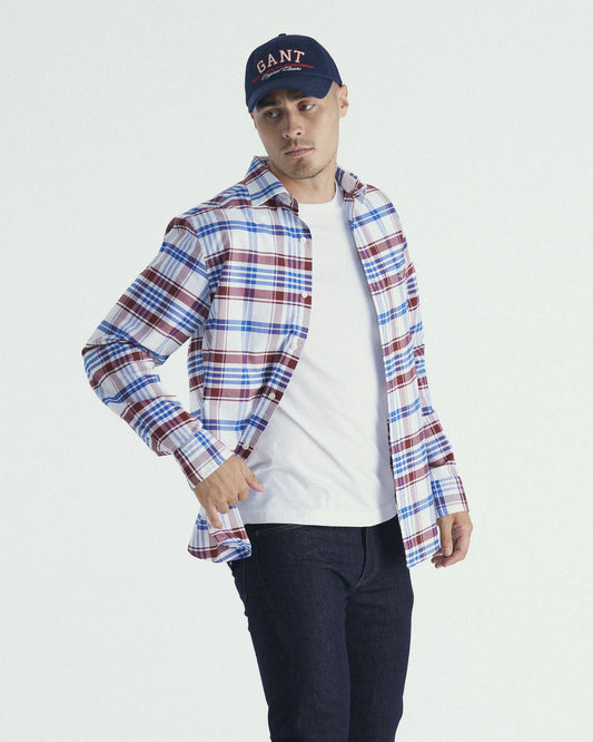 GANT - Oxford Shirt - Check - Plumped Red