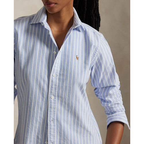 Polo Ralph Lauren -  Slim Fit Oxford Shirt - Blue-White-Stripe