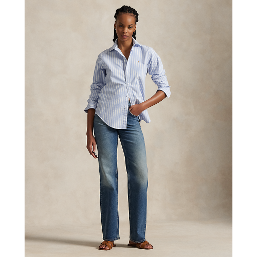 Polo Ralph Lauren -  Slim Fit Oxford Shirt - Blue-White-Stripe