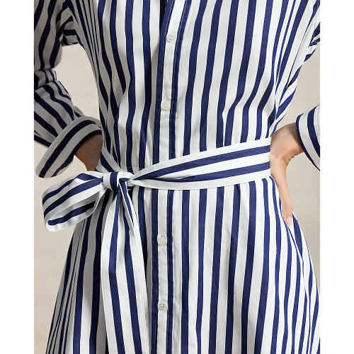 Polo Ralph Lauren - Long Sleeve Ela Day Dress - Navy/White