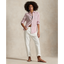 Polo Ralph Lauren - Classic Fit Linen Striped Shirt - White and Red