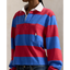Polo Ralph Lauren -  Jersey Shaped Rugby Shirt- Red-Blue Stripe
