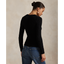 Polo Ralph Lauren - Womens Cable Knit Cotton Sweater - Black