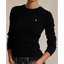 Polo Ralph Lauren - Womens Cable Knit Cotton Sweater - Black