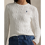 Polo Ralph Lauren - Womens Cable Knit Cotton Sweater - White