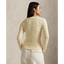 Polo Ralph Lauren -  Cable Knit Cotton Crewneck Sweater - Cream