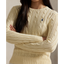 Polo Ralph Lauren -  Cable Knit Cotton Crewneck Sweater - Cream