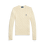 Polo Ralph Lauren -  Cable Knit Cotton Crewneck Sweater - Cream