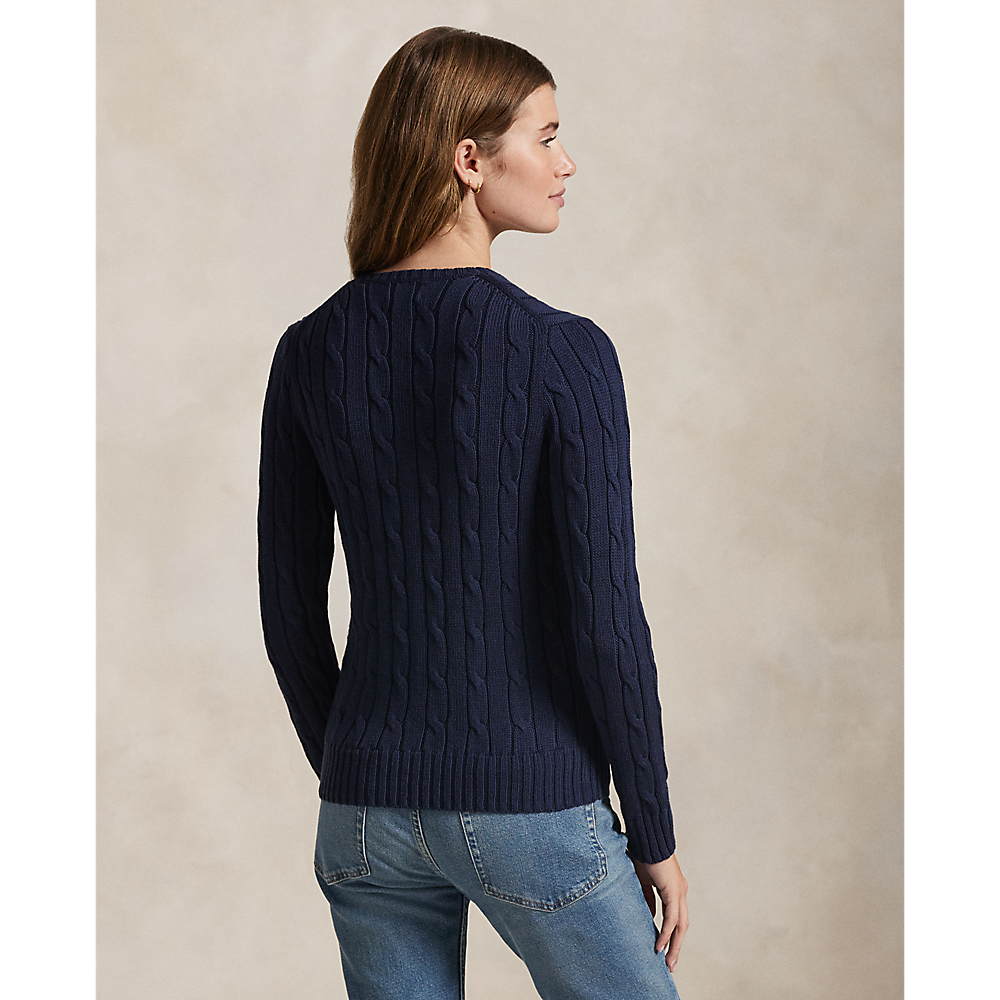 Polo Ralph Lauren -  Cable Knit Cotton Sweater - Hunter Navy
