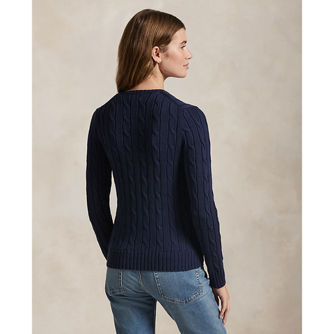 Polo Ralph Lauren -  Cable Knit Cotton Sweater - Hunter Navy
