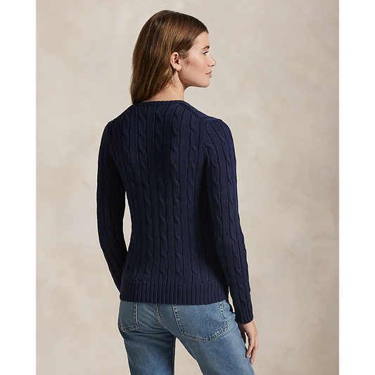 Polo Ralph Lauren -  Cable Knit Cotton Sweater - Hunter Navy