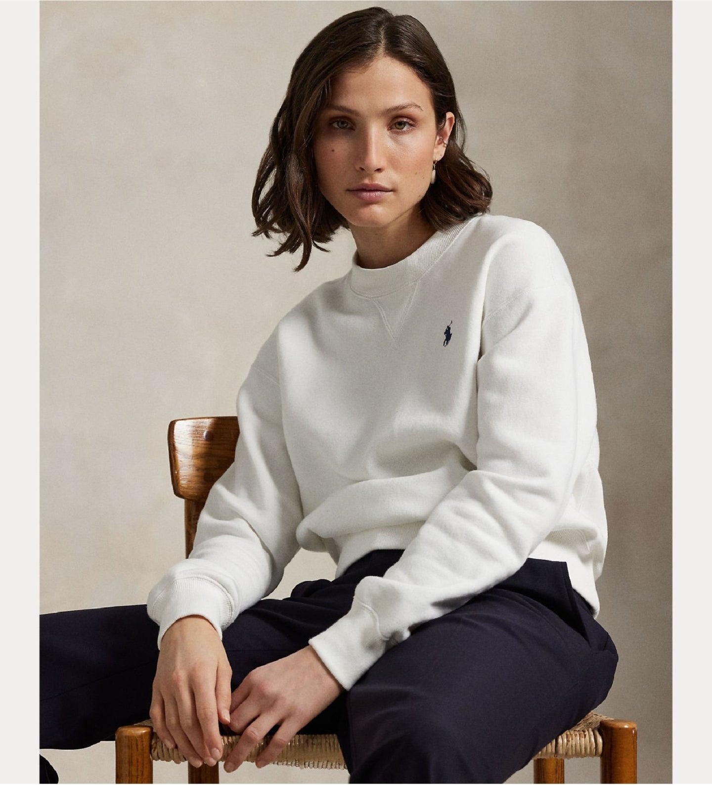 Polo Ralph Lauren -  Fleece Sweatshirt - White
