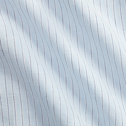Polo Ralph Lauren - Classic Fit Linen Striped Shirt - Blue and White 