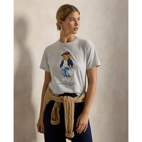 Polo Ralph Lauren -  Bear Jersey Tee - Light Smoke