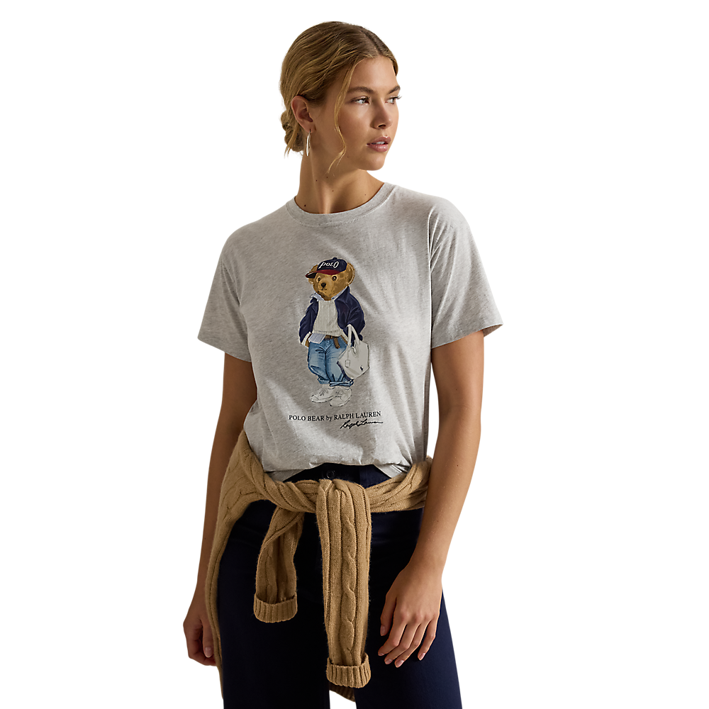 Polo Ralph Lauren -  Bear Jersey Tee - Light Smoke