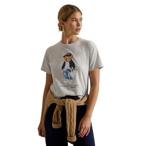 Polo Ralph Lauren -  Bear Jersey Tee - Light Smoke