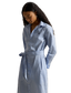 Polo Ralph Laruen - Belted Striped Cotton Shirtdress - Medium Blue & White